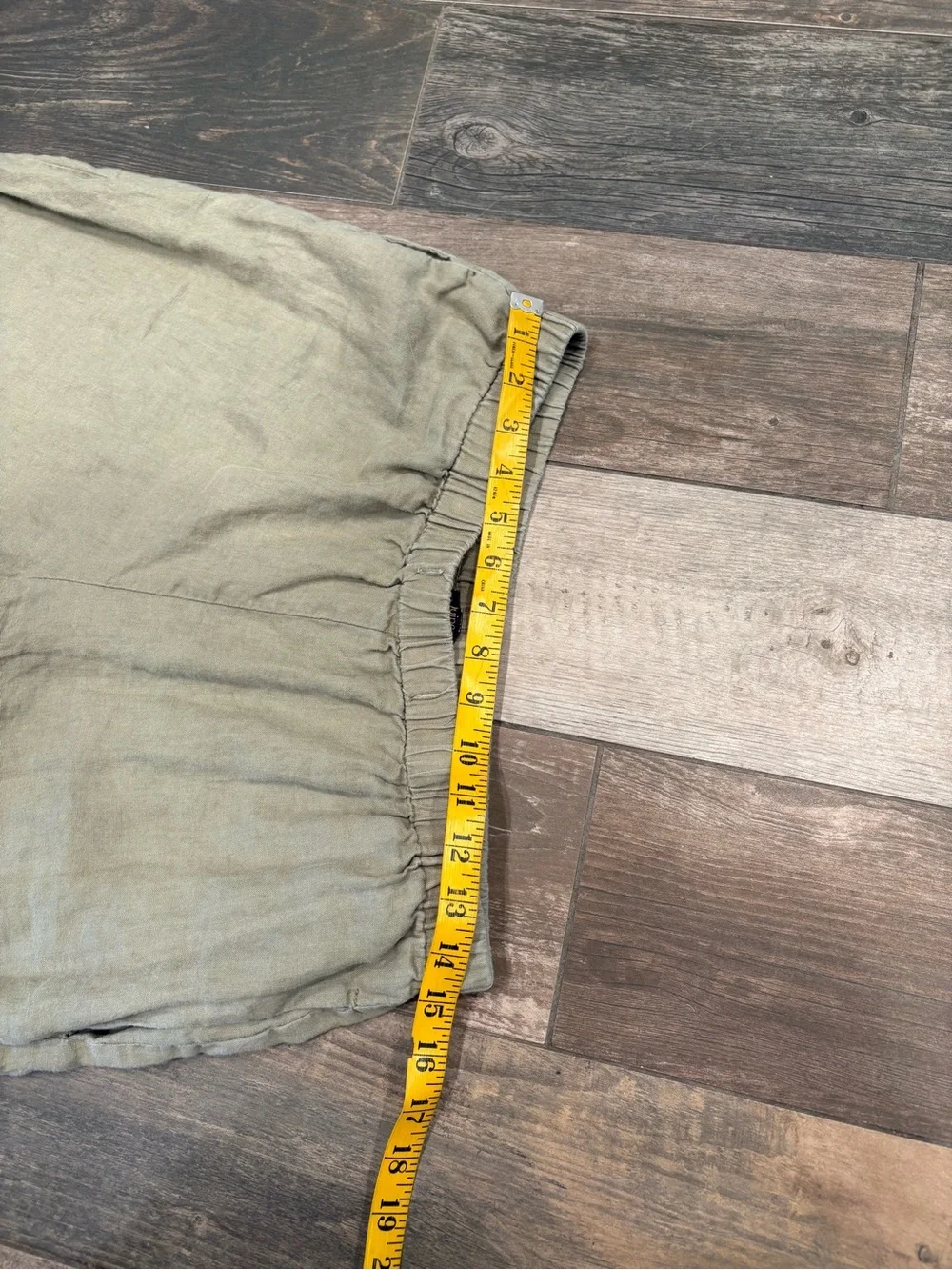Quince 100% European Linen Pants Size Medium Olive Green Minimalist Boho Women